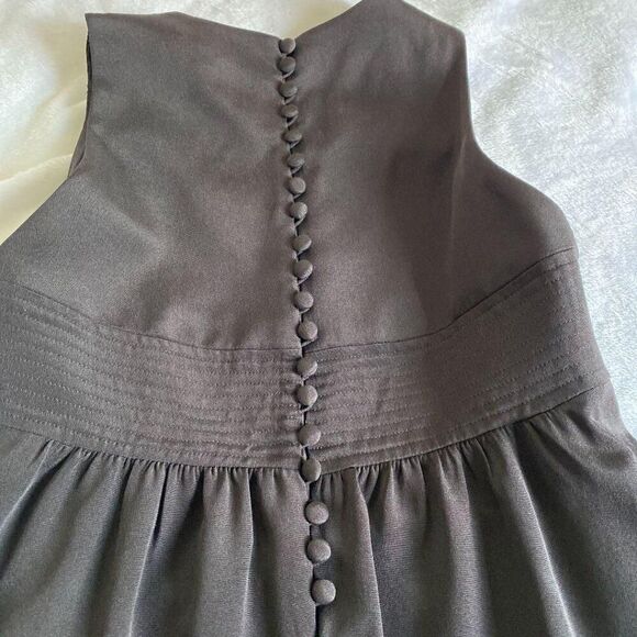 Vince  Mini Black Dress Crew Neck Sleeveless Size 8 - Picture 7 of 12